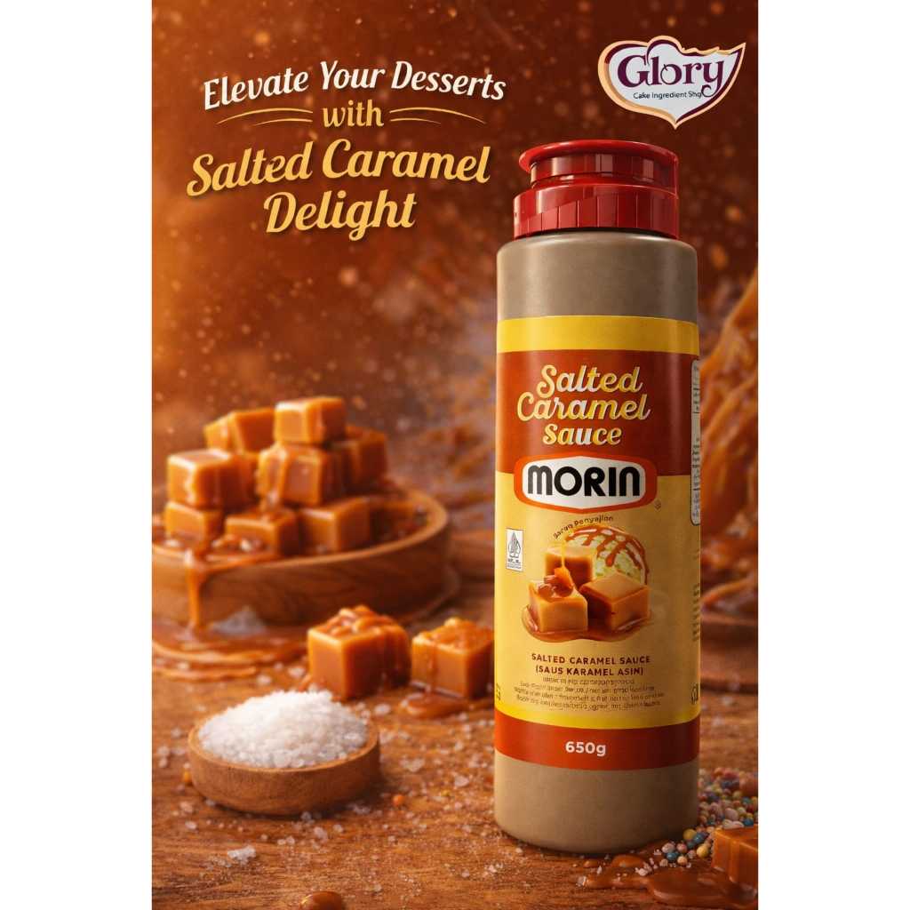 MORIN Salted Caramel sauce 650gr MORIN toping salted caramel