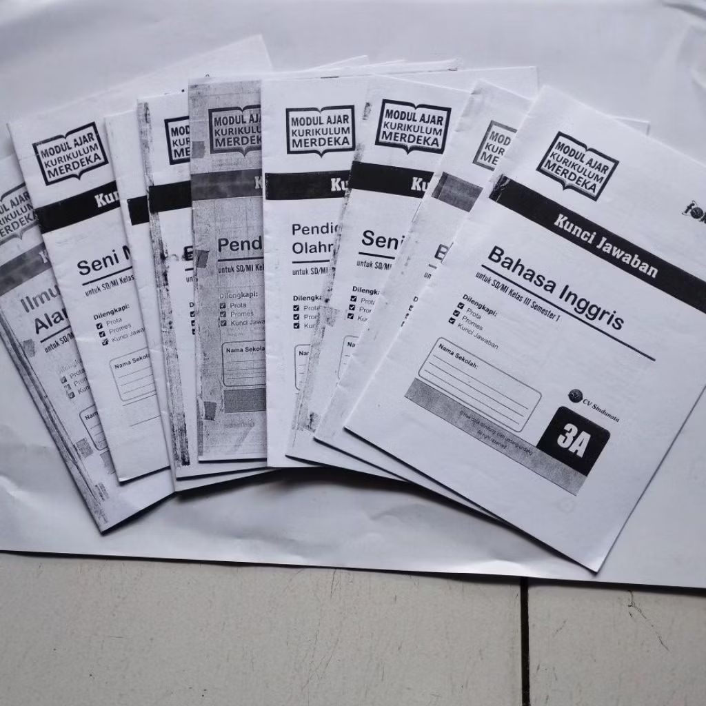 KUNCI JAWABAN LKS KELAS 3 SD/MI SEMESTER 1, FOKUS A5