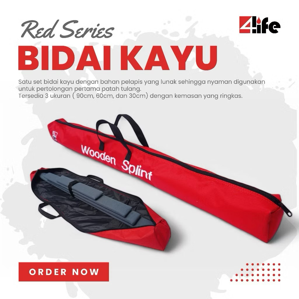 Bidai Kayu Set / 4Life Bidai Kayu Isi 4 Pcs / Bidai Kayu Untuk Patah Tulang