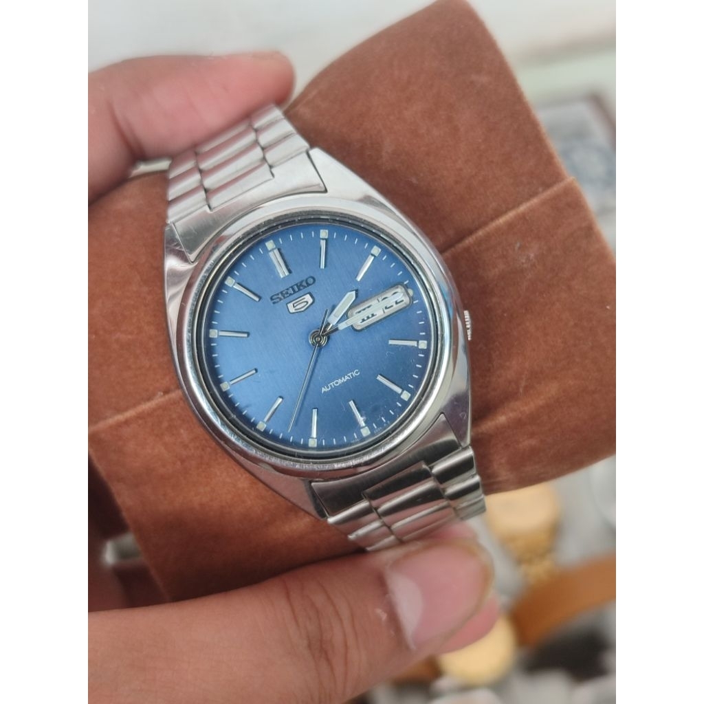 seiko 5 blue gradient dial original mulus