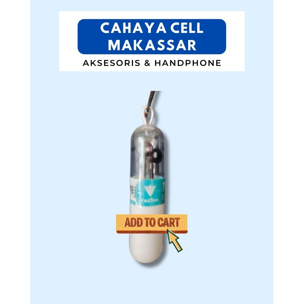 headset kabel TECNIX tabung warna hitam