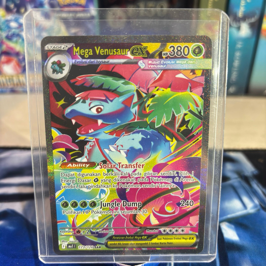 Mega Venusaur EX Evolusi Mega 173/126 SAR Pokemon TCG indo Ori