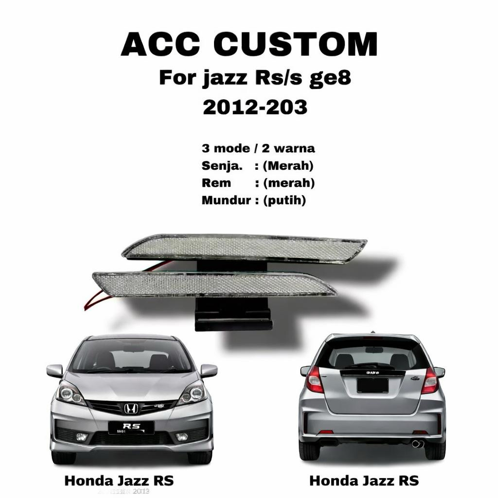 Reflektor bemper belakang honda jazz Ra ge8 2012-2013  model clear hybrid