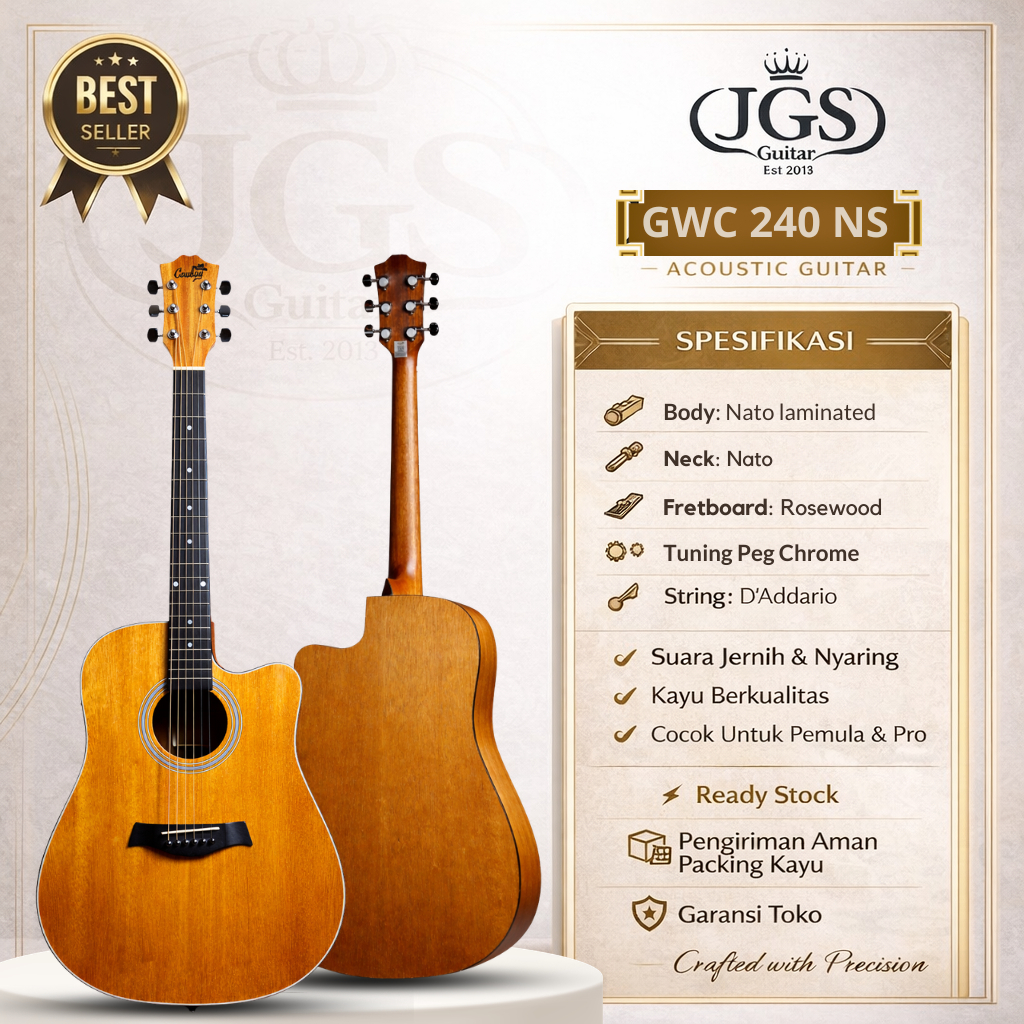 GITAR AKUSTIK COWBOY GWC 240 NS ORIGINAL