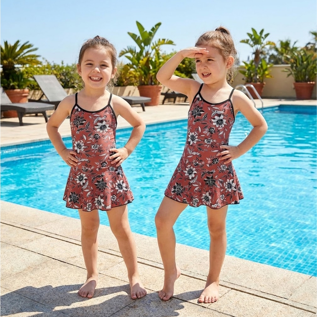 Baju Renang Anak 4-8 Th Rok Seksi SR-TKM090