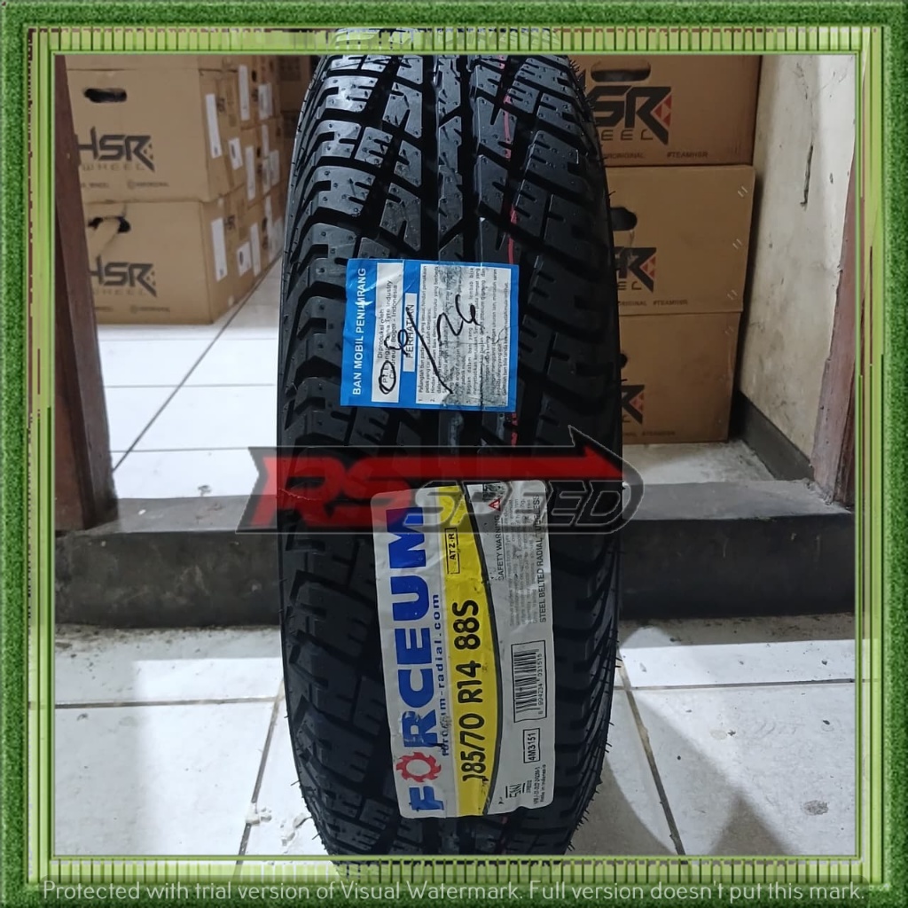 BAN MOBIL MUATAN RING 14 UKURAN 185/70 R14 MERK FORCEUM ATZ-R BAN MOBIL TUBLES R 14