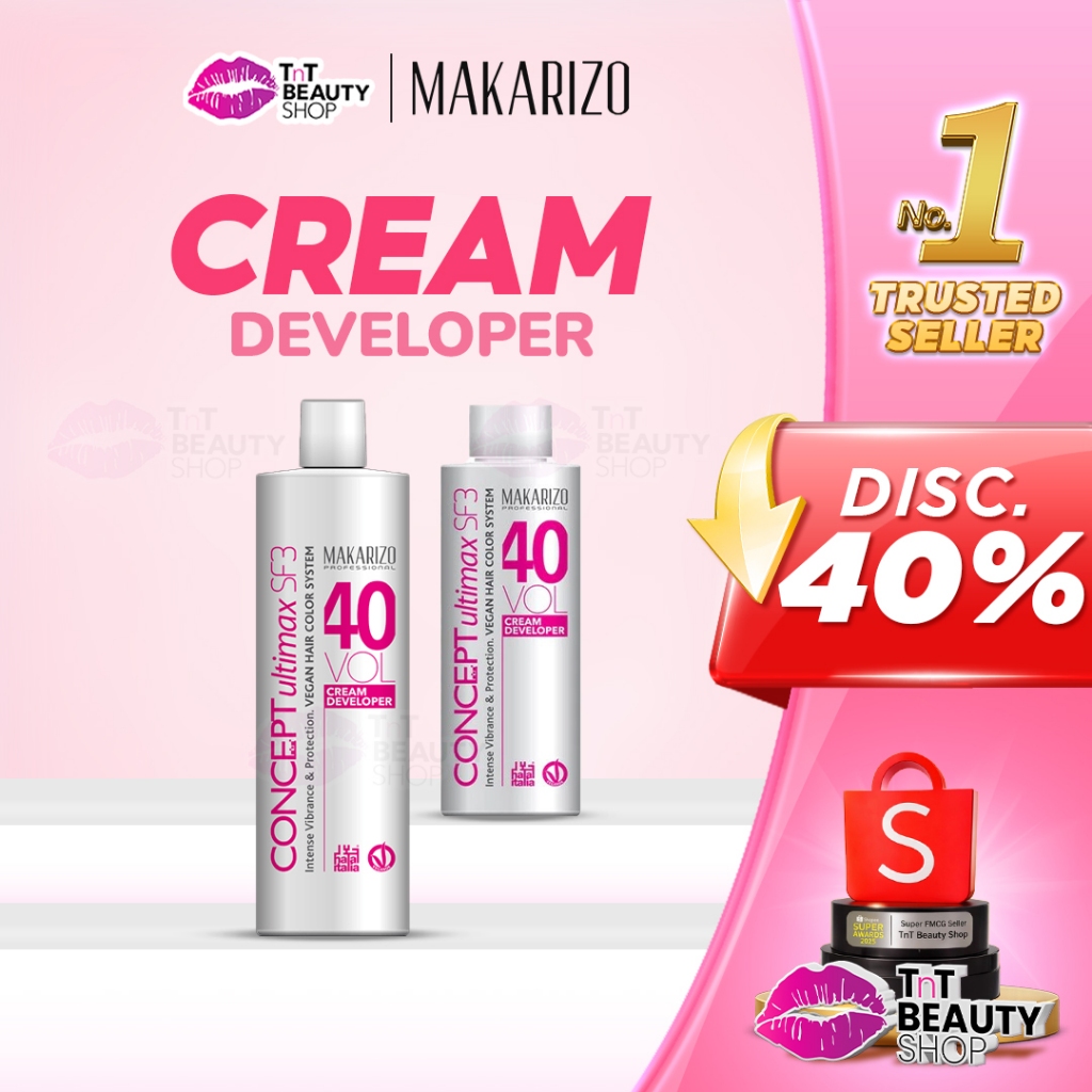 Makarizo Professional Concept Ultimax Cream Developer SF3 40 Volume 135mL - 1000mL | TnT Beauty Shop