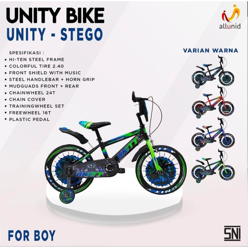 Sepeda anak roda 4 Unity STEGO