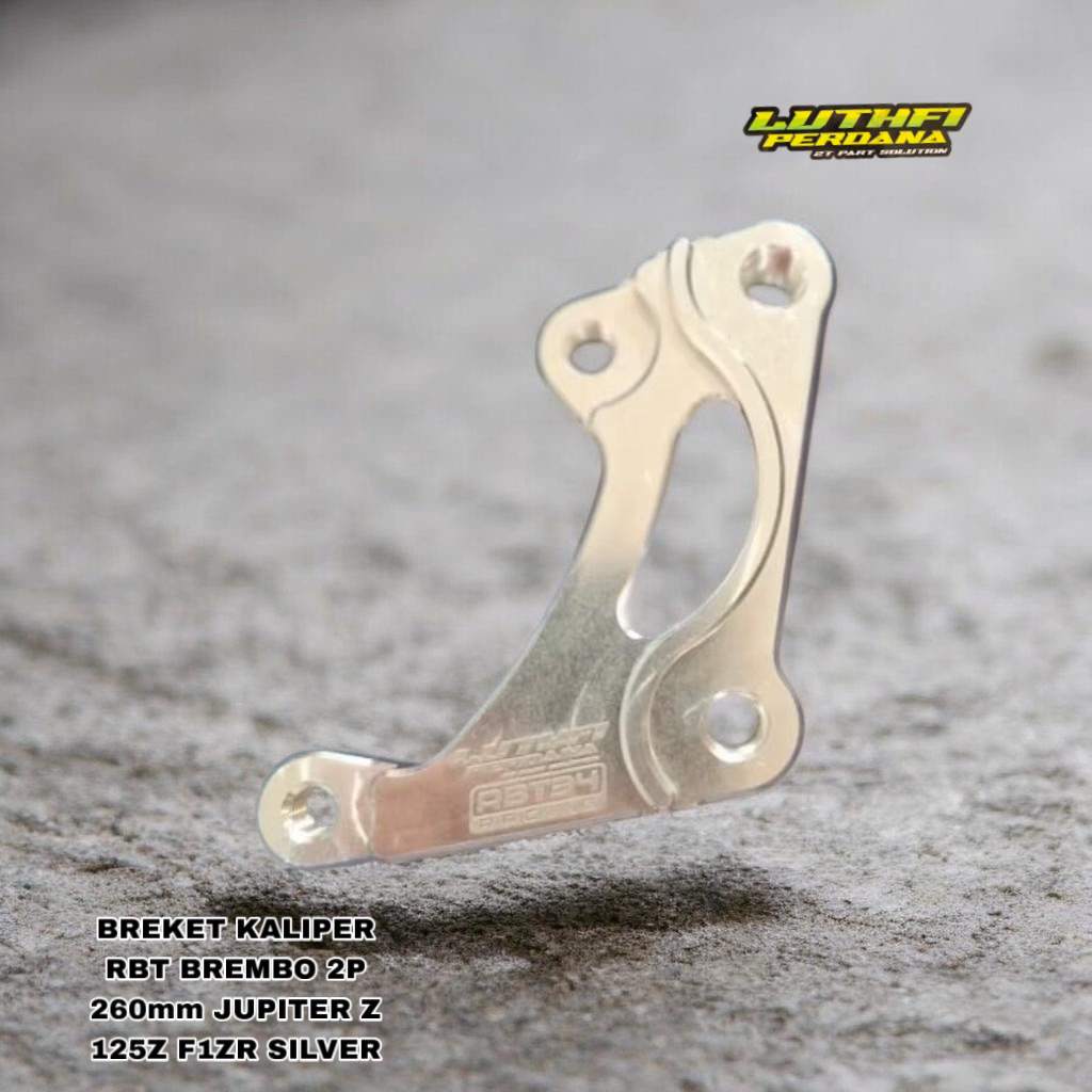 BREKET KALIPER RBT BREMBO 2P 260mm JUPITER Z 125Z F1ZR SILVER