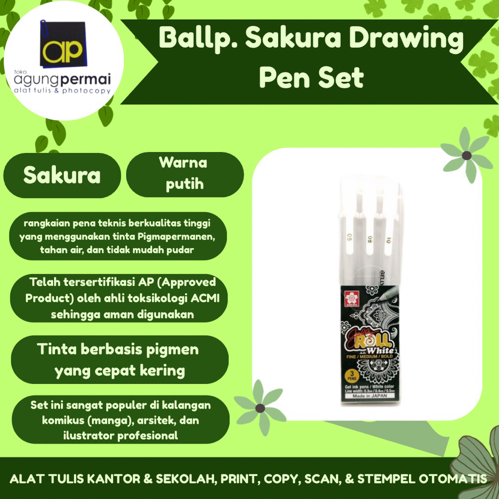 Ballp. Sakura Drawing Pen Set