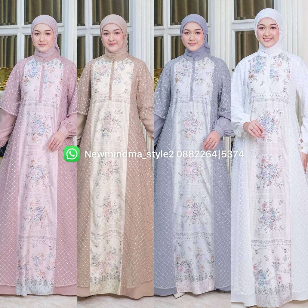 Ready Dress Premium Original NINOS Gamis Terbaik Casual Terlaris