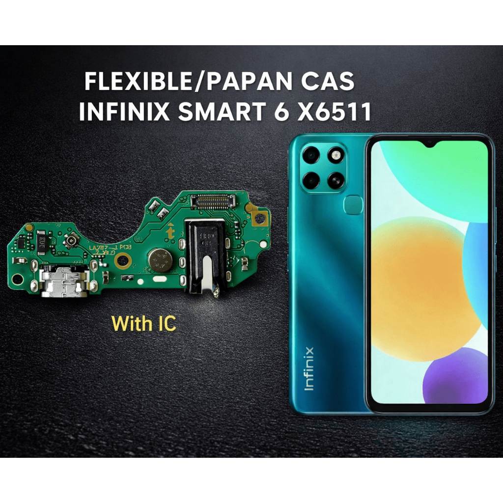 Flexibel Cas Infinix Smart 6 FLEXIBEL INFINIX SMART 6 / X6511 / CONNECTOR CHARGER + MIC + HANDSFREE 