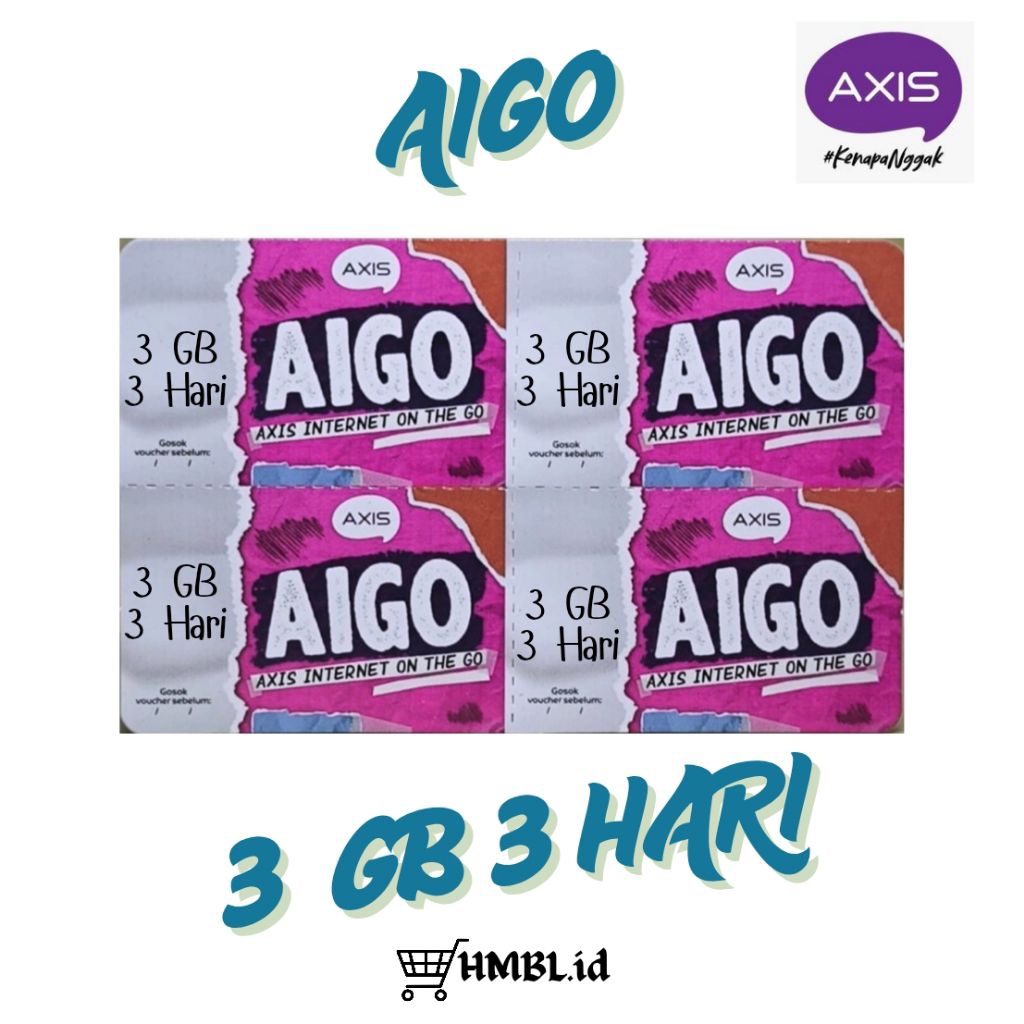 Voucher Axis 3 Gb 3 Hari