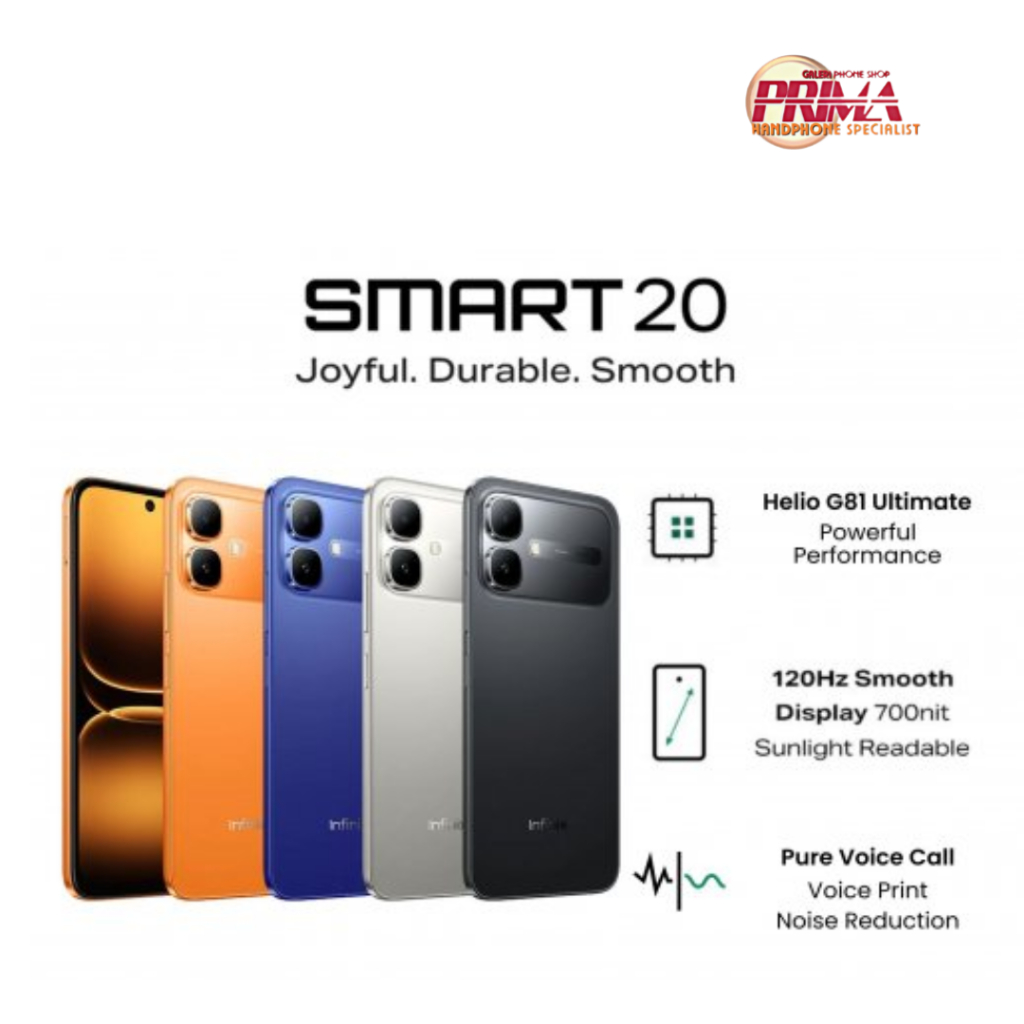 infinix smart 20 ram 4/64gb ram 4/128gb *garansi resmi*