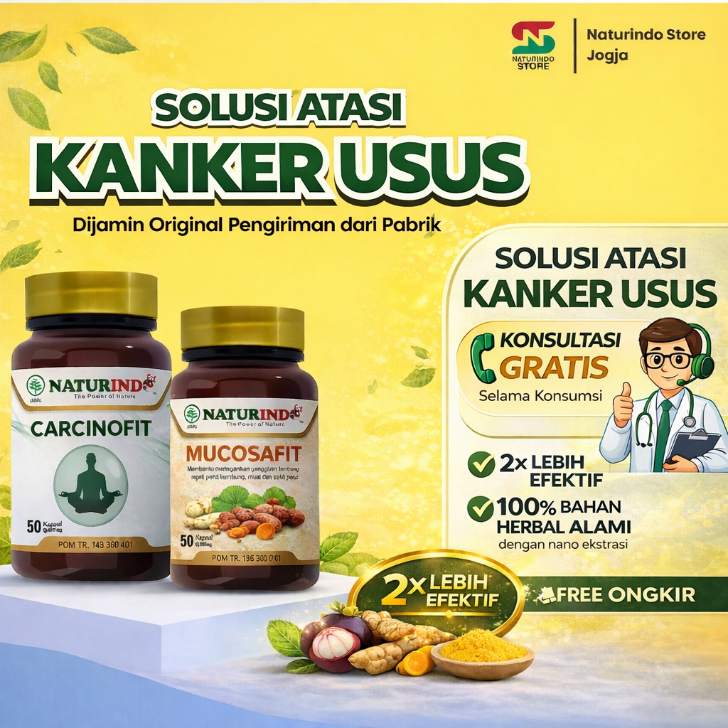 Obat Kanker Usus Detox Usus Besar Susah Bab Sembelit Wasir Pencernaan Tidak Lancar NATURINDOFIT
