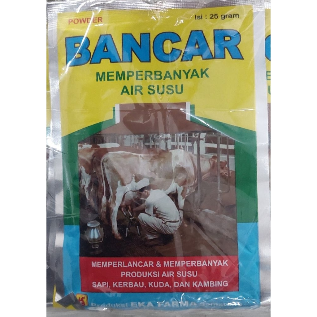 BANCAR (Jamu untuk memperlancar air susu sapi,kambing,domba)
