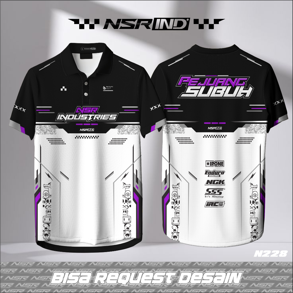Jersey Custom Racing Nama Sendiri Full Print – Baju Jersey Printing Motocross Balap Trail – Bisa Des