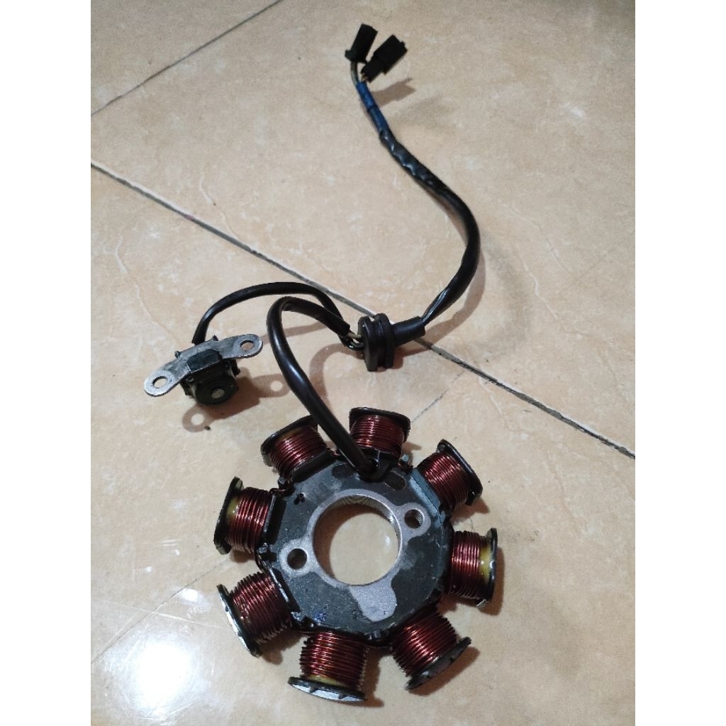 Spul Set Pulser Satria FU Karbu Ori SGP