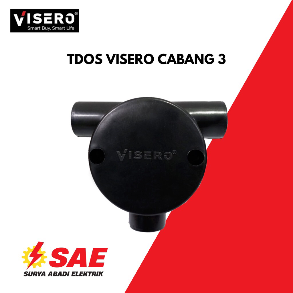 Tdos Visero 5/8 Tee Dus Listrik TDus 5/8 T dus Cabang 3 Sambungan Pralon Cabang 3 Tee dos 5/8 T dus 