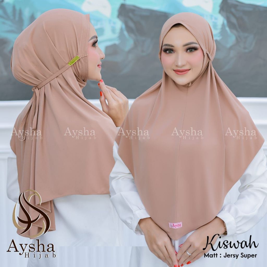 HIJAB AYSHA KISWAH//HIJAB INSTAN DEWASA//HIJAB INSTAN