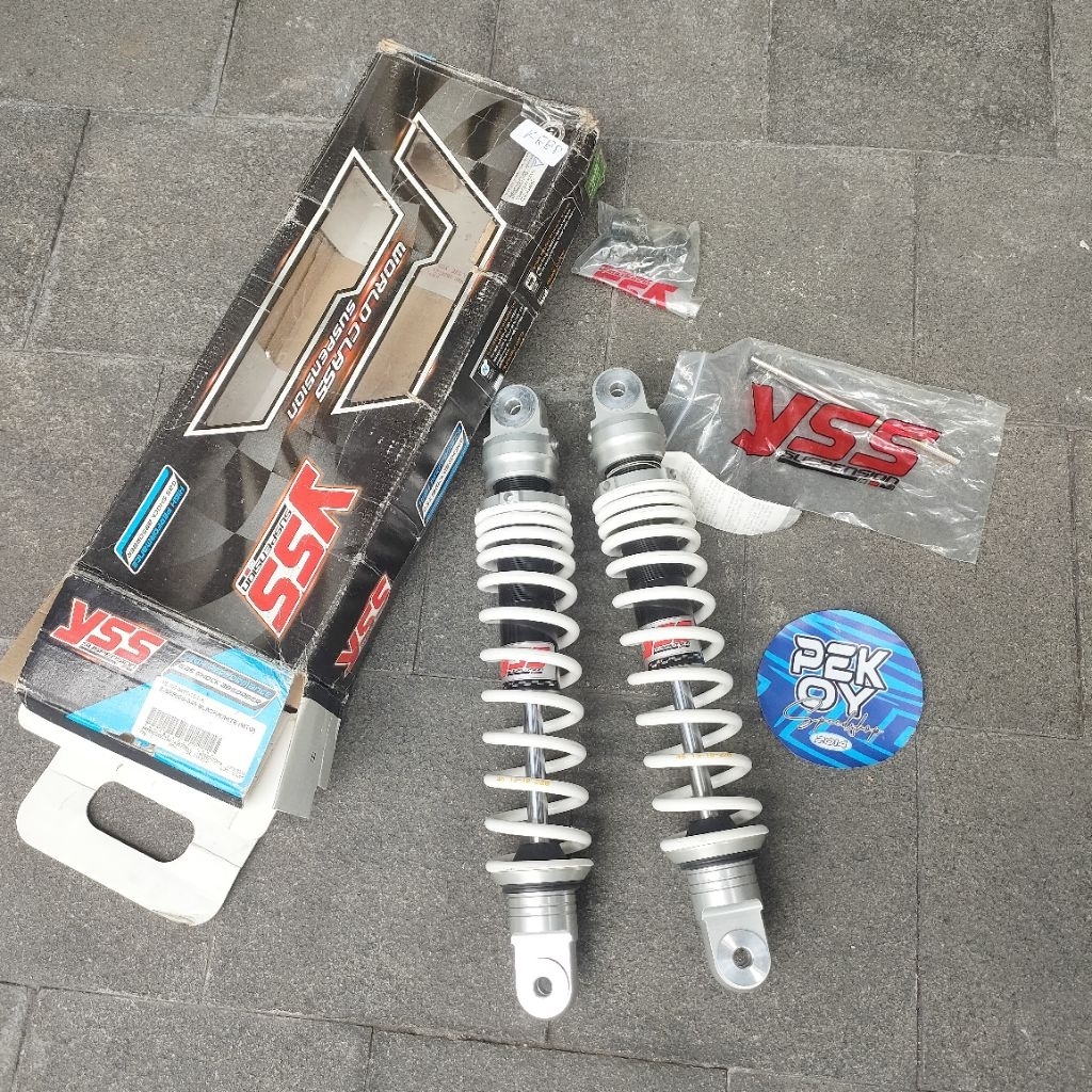 TWIN SHOCK ABSORBER YSS Z SERIES RE302-340T-15-2-X BLACK/P.WHITE UK.340MM