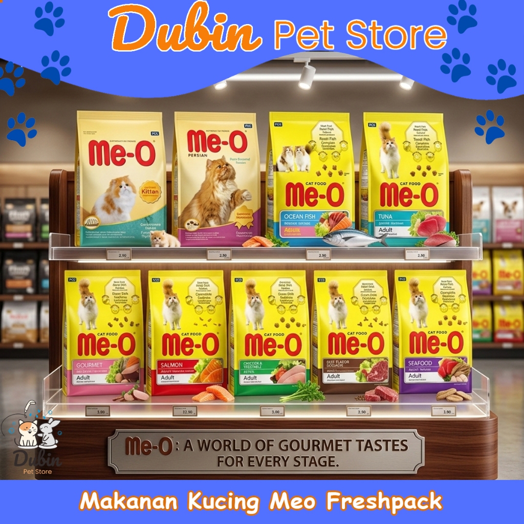 Makanan kucing meo 1.1kg & 1.2kg Fresh Pack - Meo Kitten 1 kg - Meo Persian - Meo Salmon -Meo Beef -