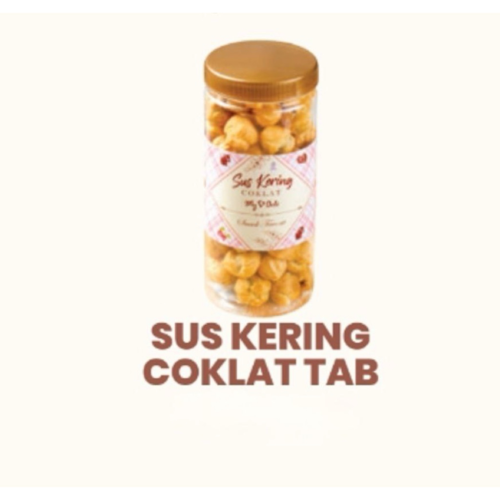 Soes Coklat Kering My Deli Swiss Bakery Toples Tabung