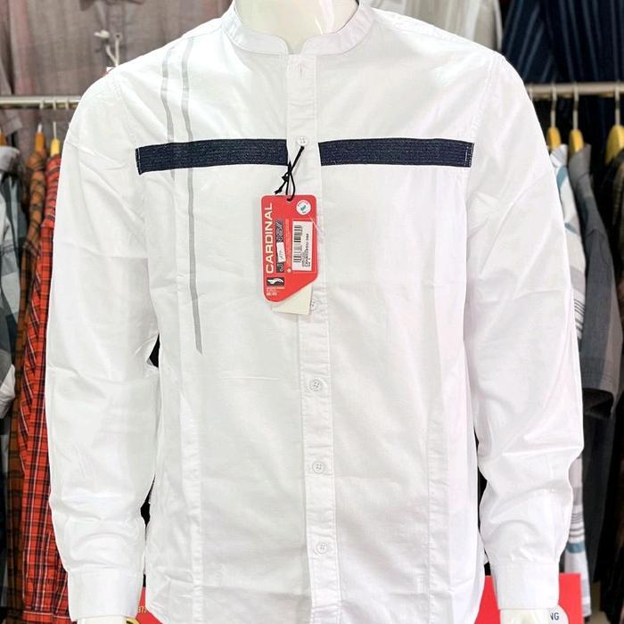 KOKO KEMKO CARDINAL SLIMFIT ORIGINAL PREMIUM QUALITY || KEMEJA KOKO PUTIH LENGAN PANJANG CARDINAL JE