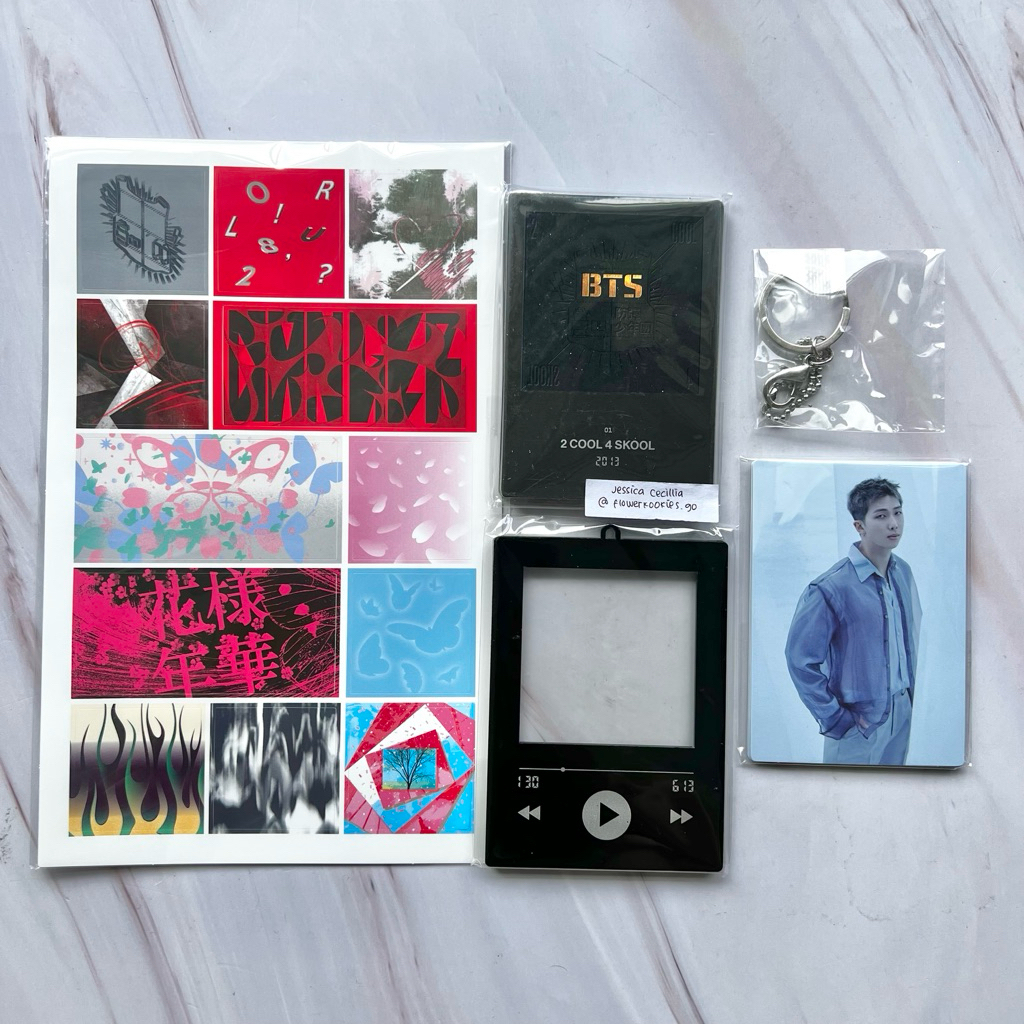 BTS PROOF EXHIBITION KEYRING KEYCHAIN SET OFFICIAL SEALED