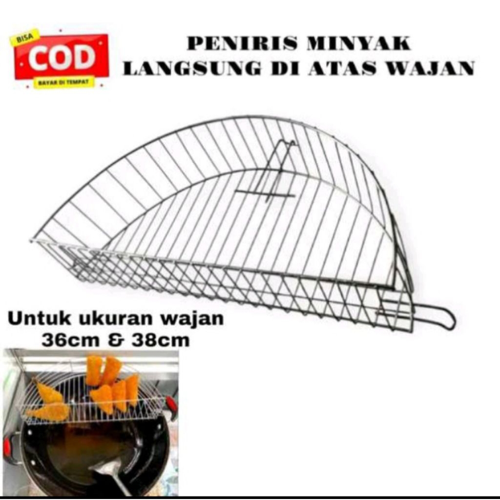 keranjang peniris minyak gorengan anti karat
