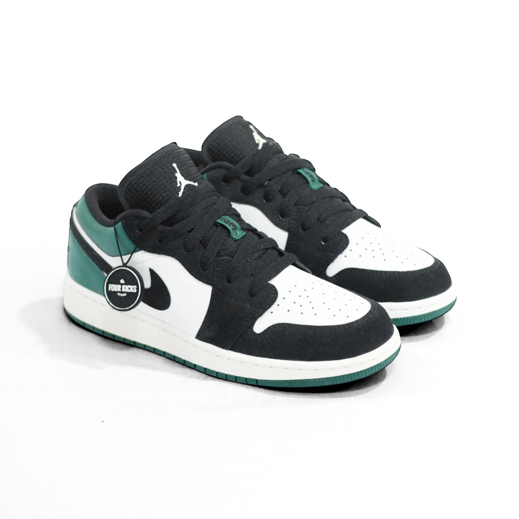Nike Basketball Lifestyle Shoes Air Jordan 1 Low Mystic Green GS 553560 113 - 100% ORIGINAL