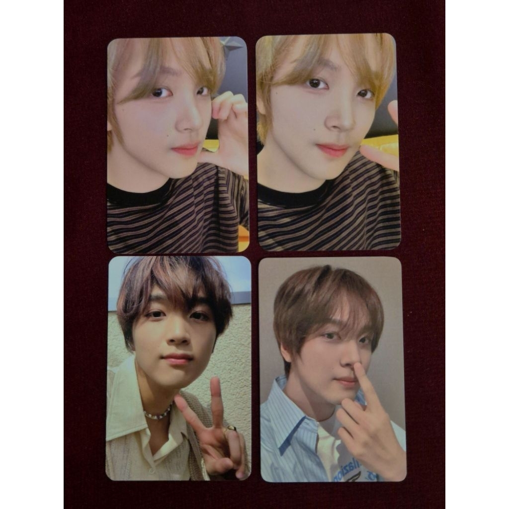 PC NCT HAECHAN OFFICIAL 8TH ANNIVERSARY PARTY CAKE BTO BLUE TO ORANGE / HEART CHEEK KUE LAPIS PANTAI