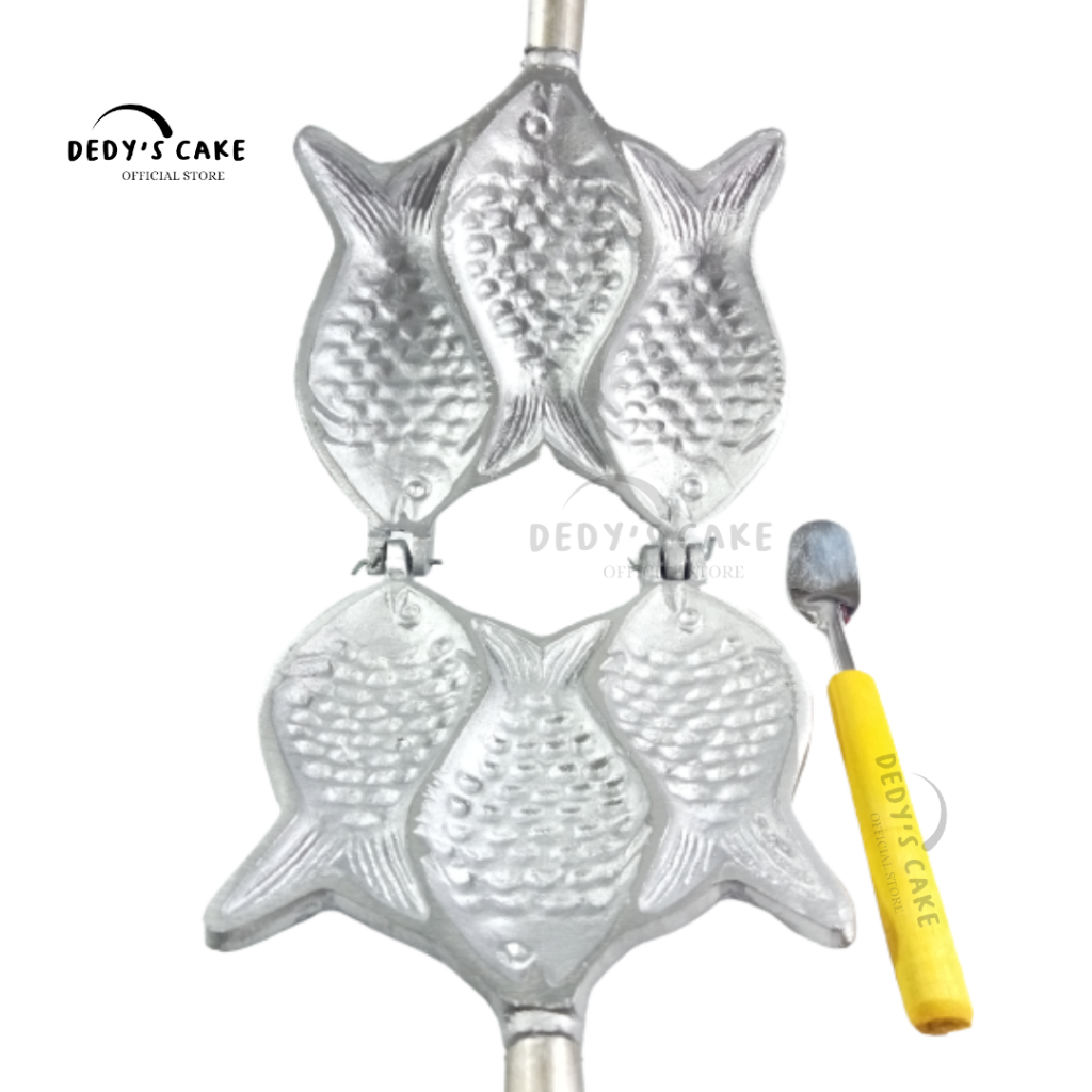 Cetakan Waffle Ikan Isi 3 Bapel Ikan