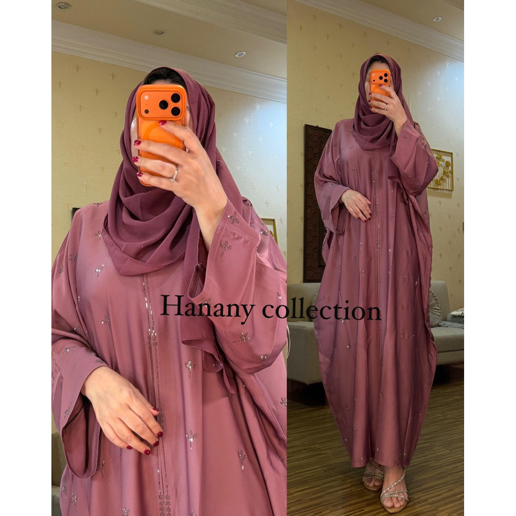 Abaya Kalong pink