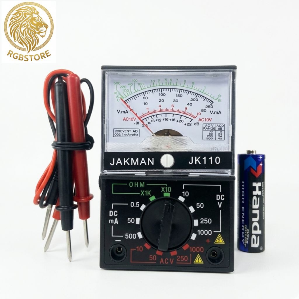 Multimeter / Multitester Analog Jakman 110 GRATIS Baterai
