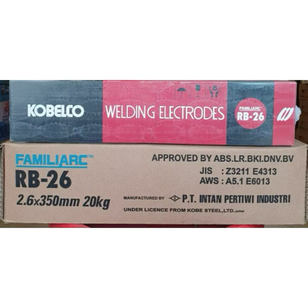 Kawat Las RB (5KG) / Kawat las Kobelco RB 2,6mm dan 3,2mm