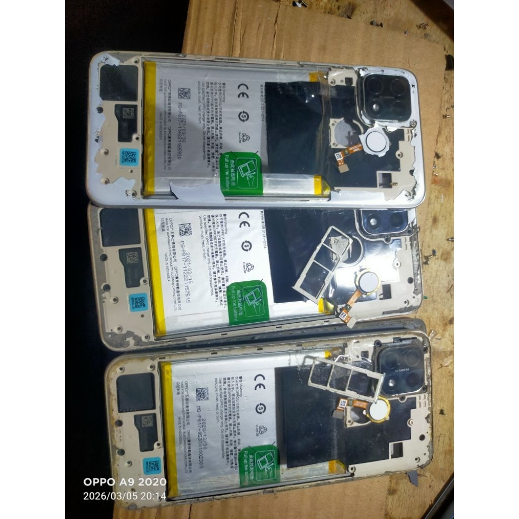 FRAME TATAKAN LCD, BEZZELL, BECDOOR, OPPO A15 ORIGINAL COPOTAN