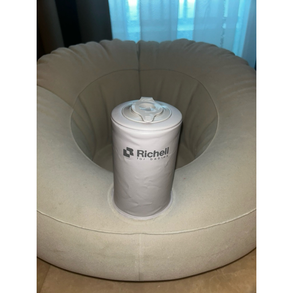 Richell Soft Baby Sofa Air Pump – Kursi Duduk Bayi Tiup Original | Baby Seat Inflatable (Preloved Li