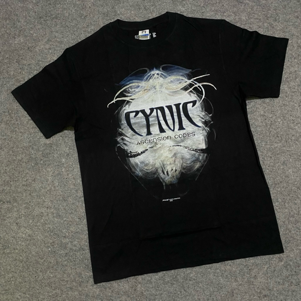 Cynic Metal Progresif Original Kaos Band Hitam Katun