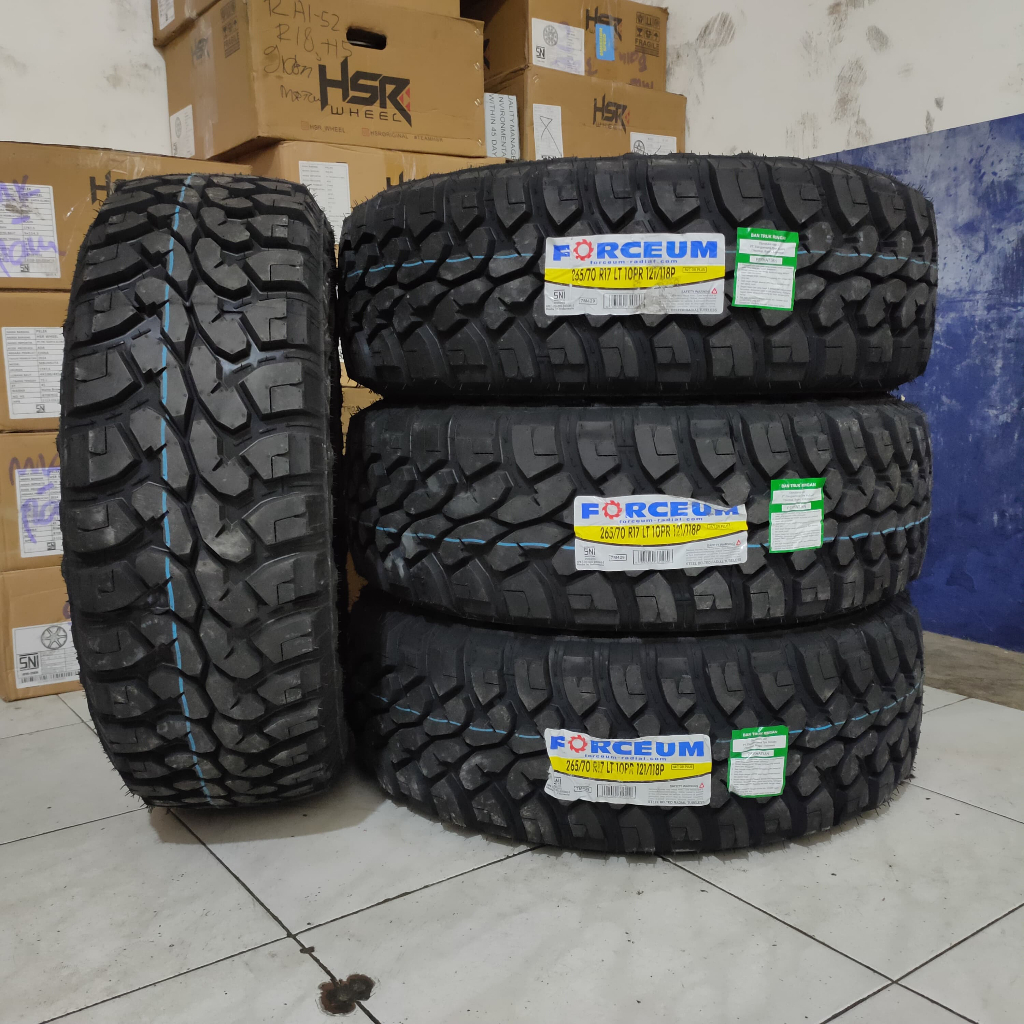 BAN FORCEUM MT 265 70 R17 RING 17 UNTUK MOBIL FORTUNER TRITON HILUX PAJERO