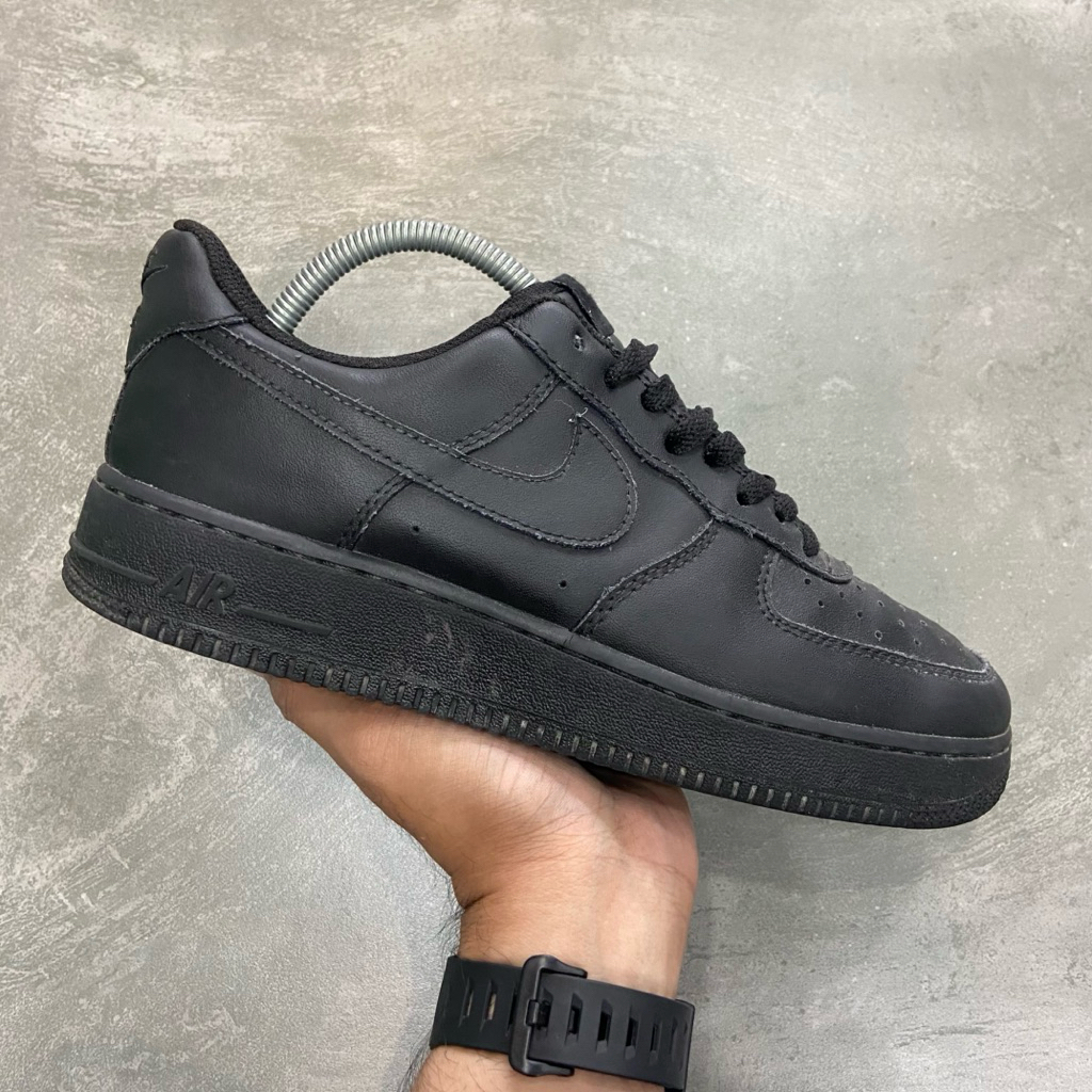 [Size 40.5] Rare Nike Air Force 1 07 AF1 Low Triple Black Full Black (315122-001/CW2288-001) Second 
