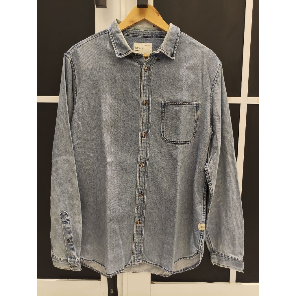kemeja denim second