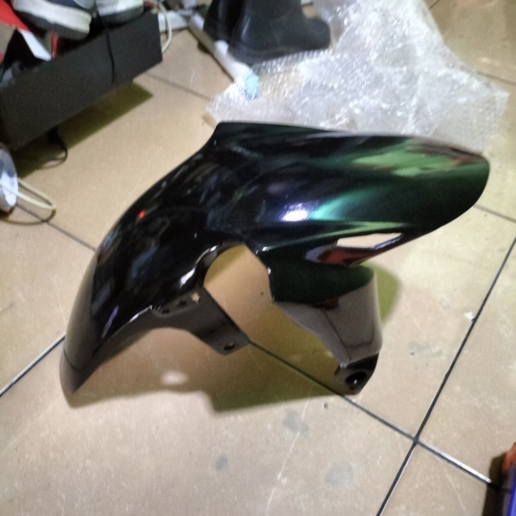 spakbor depan CBR 150R k45r 2021 cb v4 spakbor khusus shock USD hitam kilat