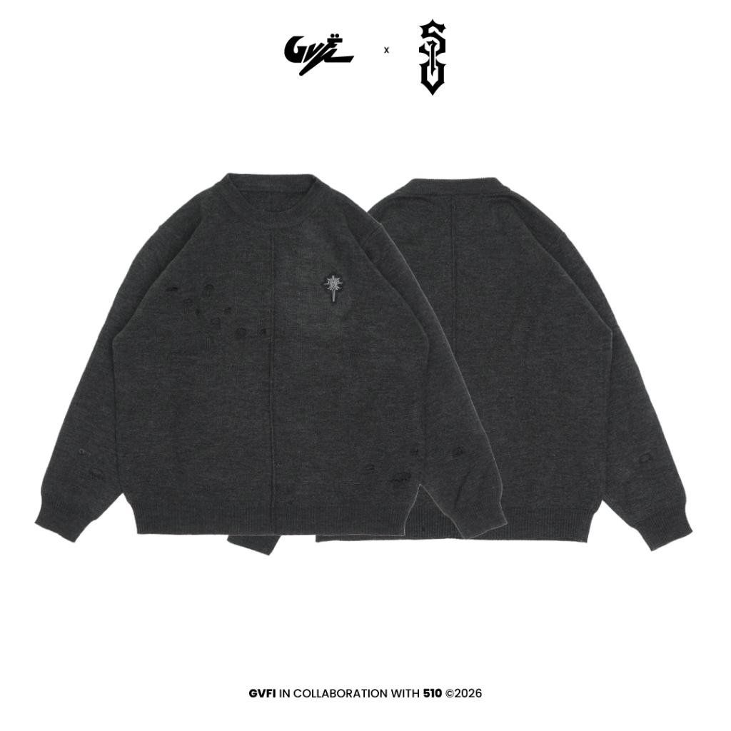 GVFI x 510 Sweet Haze Knitwear Dark Grey