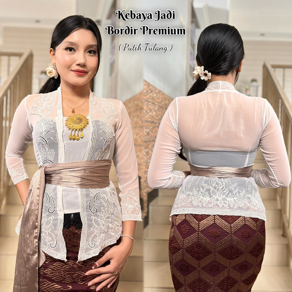KEBAYA JADI BORDIR PREMIUM TANGAN PANJANG//KEBAYA BORDIR//KEBAYA LENGAN PANJANG
