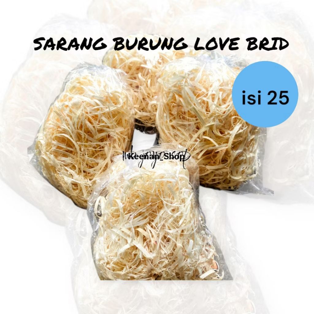Sarang Burung Lovebird isi 25pcs Tempat mengerami burung lovebird susuh/sarang burung lovebird