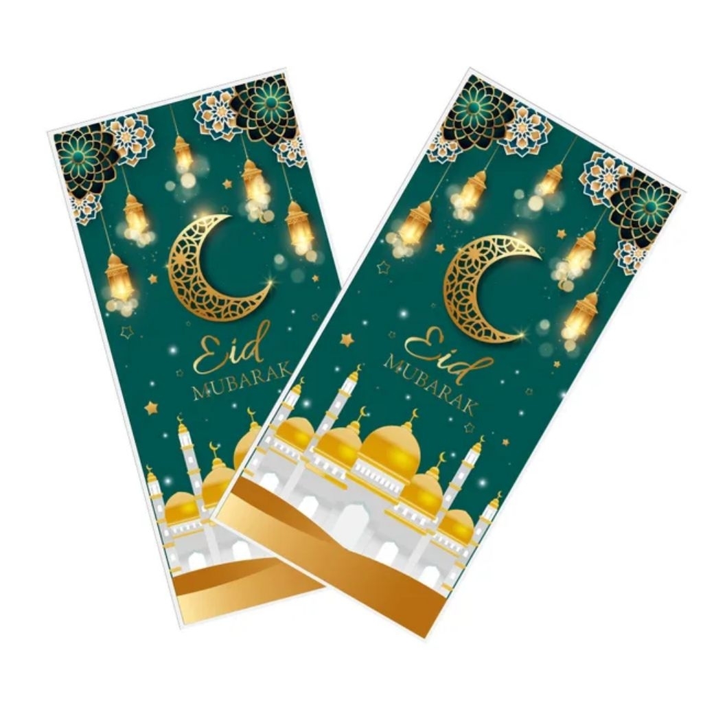 50pcs Kemasan Snack Permen Lebaran | Plastik OPP Eid Mubarak