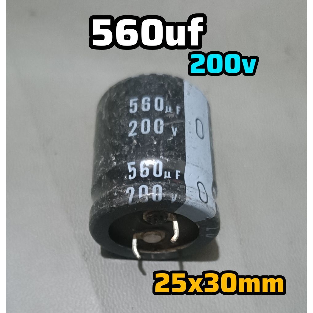 ELCO 200V 560UF DİAMİTER 2.5X3CM CABUTAN
