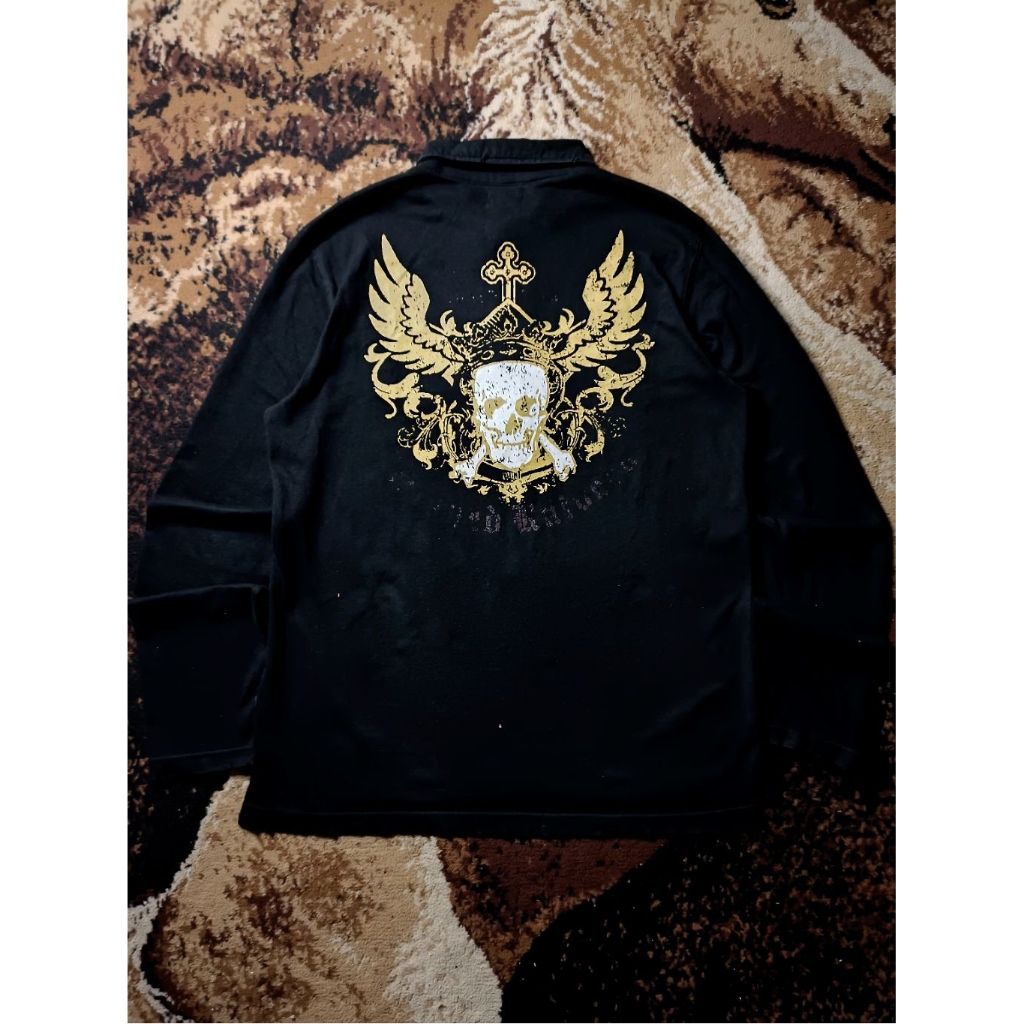 Maru Skull Art Longslevee NOT AFFLICTION TAPOUT MMA ELITE XZAVIER ARCHAIC SOUTHPOLE