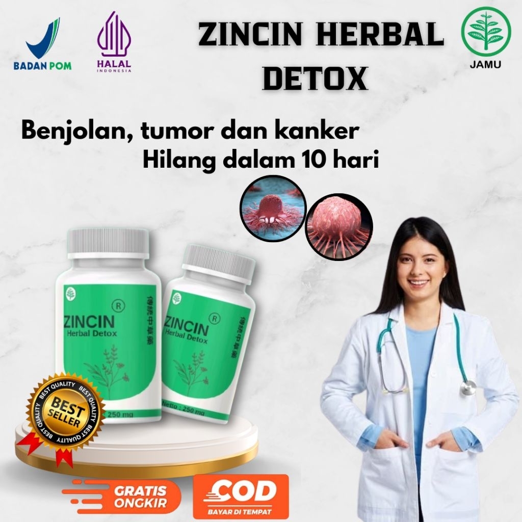 HERBAL ZINCIN – obat detox benjolan tumor kista kanker